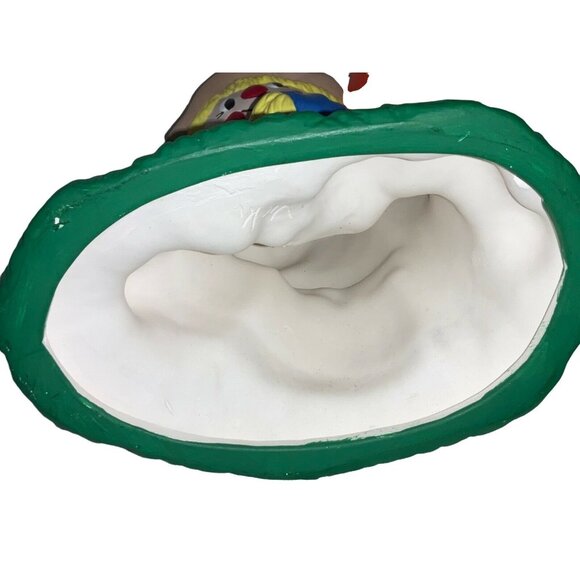 Halloween Scarecrow and Pumpkin Figurine 12 Inch Vintage Ceramic - Picture 7 of 10